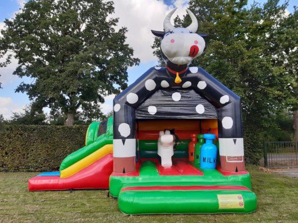 Springkussen ‘Bouncer Slide Koe’ huren